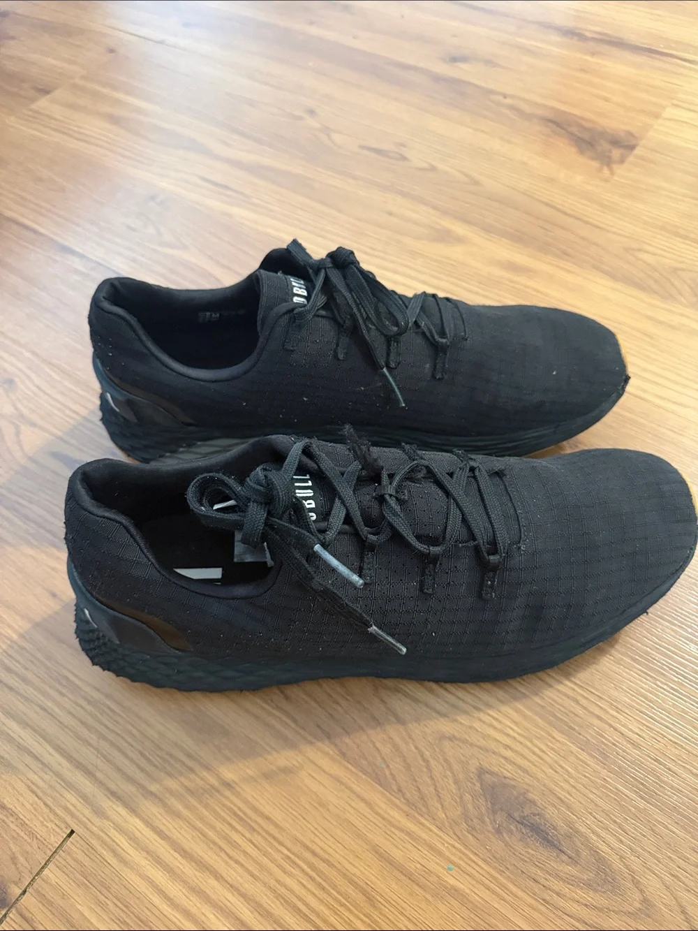 NOBULL Black Ripstop Training Sneakers with Tan Outsole Accents